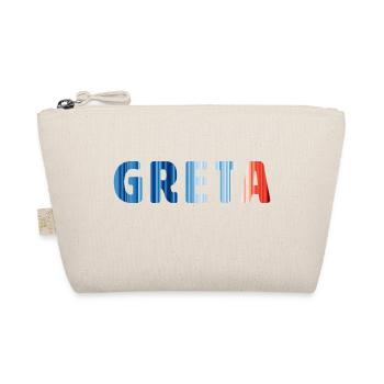 Greta | Warming Stripes - Bio-Täschchen - Natur - Vorne