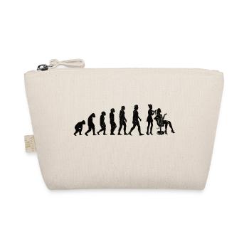 Barber Scissors Girl Hairdresser Scissors Comb Woman - Organic Pouch - nature - Front