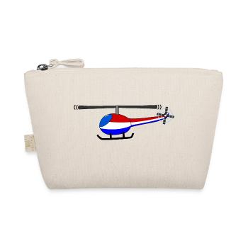 Helicopter Holland Flag Children - Organic Pouch - nature - Front