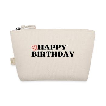 Happy Birthday Birthday Greeting Birthday Gift - Organic Pouch - nature - Front