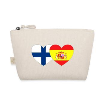 Finlande Espagne Drapeau Coeur - Trousse biologique - nature - Devant