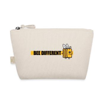 bee different saying quote - Organic Pouch - nature - Front