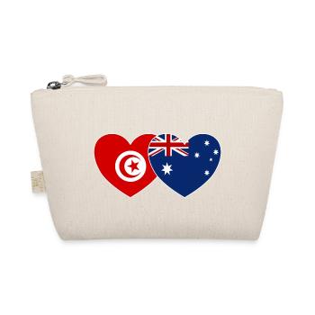 Tunisie Australie Flag Coeur - Trousse biologique - nature - Devant
