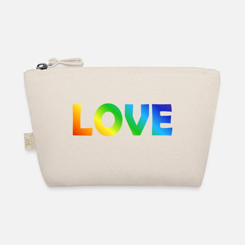 LOVE - Bio-Täschchen - Natur