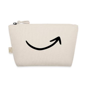Arrow drawing sketch black - Organic Pouch - nature - Front