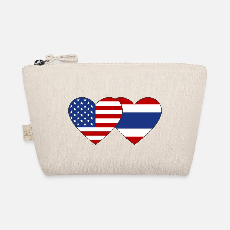 États-Unis Thaïlande drapeau coeur Trousse biologique