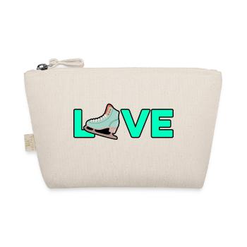 Love Graphic Ice Skating Figure Skater Ice Skater - Bio-Täschchen - Natur - Vorne