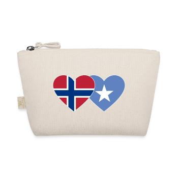 Norvège Somalie Flag Heart - Trousse biologique - nature - Devant