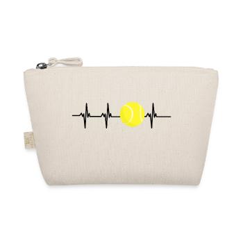 tennis heartbeat - Organic Pouch - nature - Front