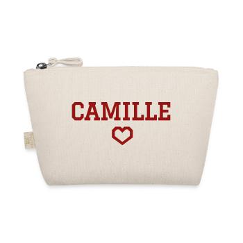 Camille heart - Organic Pouch - nature - Front
