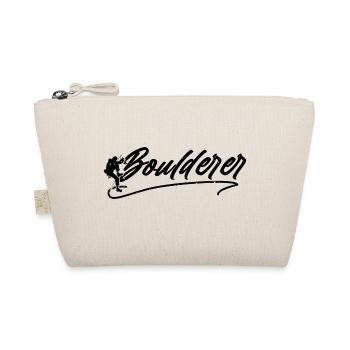 Retro Graphic Climbing Bouldering Rock Climber Mou - Bio-Täschchen - Natur - Vorne