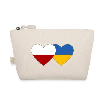 Pologne Ukraine Flag Coeur - Trousse biologique - nature - Devant