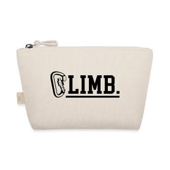 Retro Graphic Climbing Bouldering Rock Climber Mou - Bio-Täschchen - Natur - Vorne