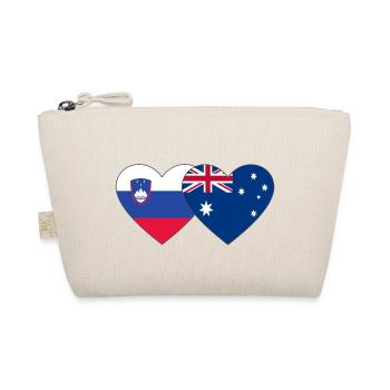 Slovénie Australie Drapeau Coeur - Trousse biologique - nature - Devant