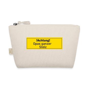 Opas Stolz Opa Geschenk Geschenkidee Liebling - Bio-Täschchen - Natur - Vorne