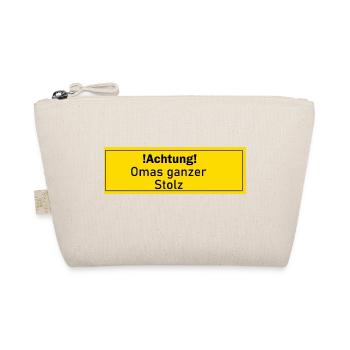Omas Stolz Oma Liebling Geschenk Geschenkidee - Bio-Täschchen - Natur - Vorne
