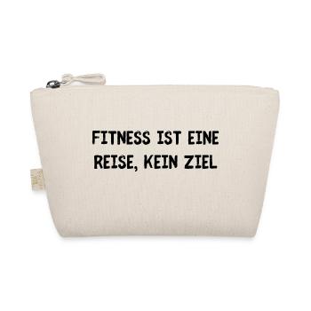 Fitness ist eine Reise - Bio-Täschchen - Natur - Vorne
