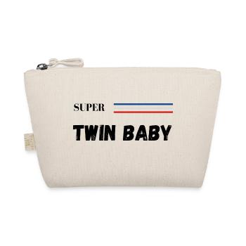 super twin baby - t-shirt assorti - Trousse biologique - nature - Devant