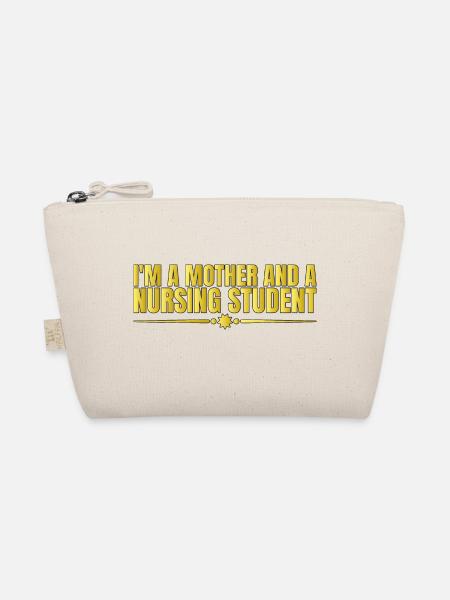 I'm A Mother And A Nursing Student 4 - Organic Pouch - nature - Front