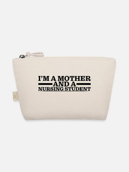 I'm A Mother And A Nursing Student 3 - Organic Pouch - nature - Front