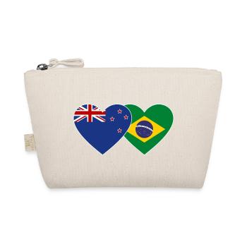 Nouvelle-Zélande Brésil Flag Heart - Trousse biologique - nature - Devant
