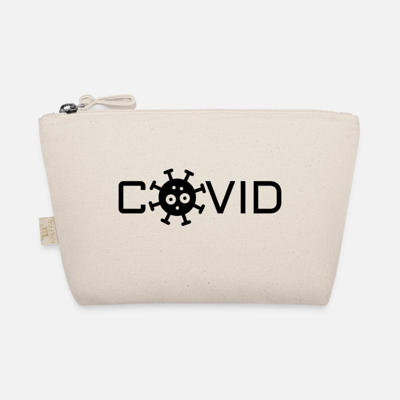 Niedliches Covid - Bio-Täschchen - Natur