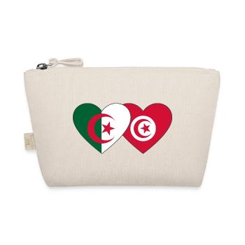 Algérie Tunisie Drapeau Coeur - Trousse biologique - nature - Devant