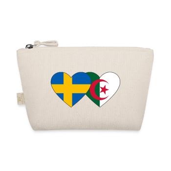 Suède Algérie Drapeau Coeur - Trousse biologique - nature - Devant