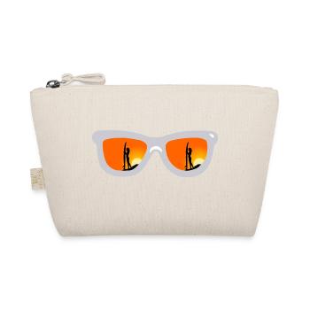 Sunglasses, Surfergirl, Sunset - stylisch - Bio-Täschchen - Natur - Vorne