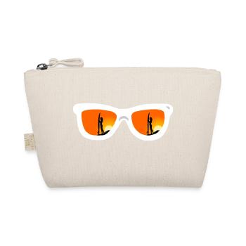 Sunglasses, Surfergirl, Sunset - Bio-Täschchen - Natur - Vorne