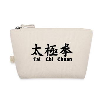 tai ji quan script horizontal with text - Organic Pouch - nature - Front