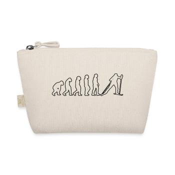 Skier Ski Ski Outfit Skiing Ski Design - Organic Pouch - nature - Front
