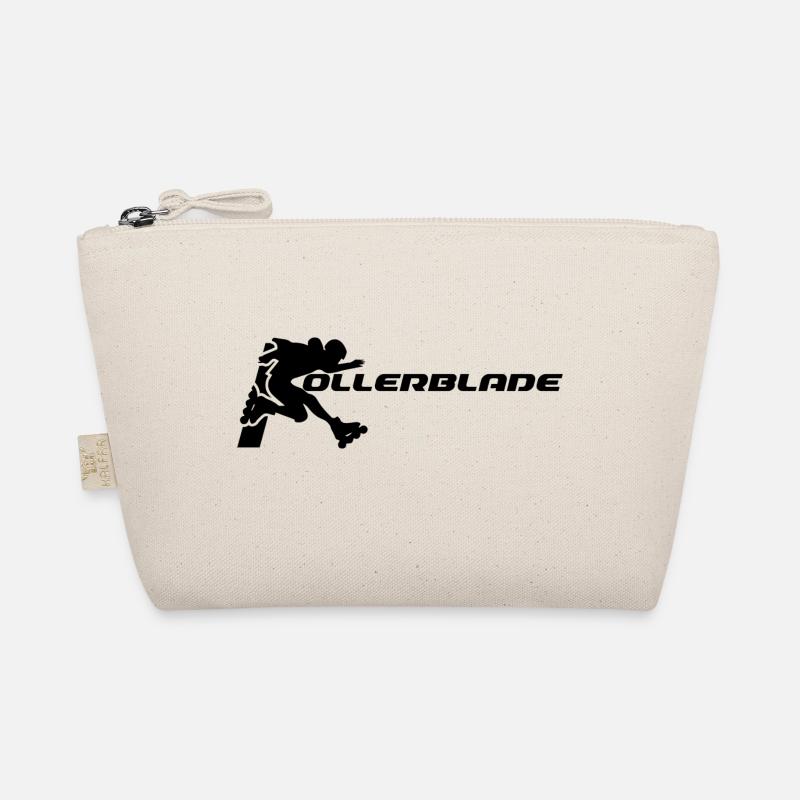 rollerblader silhouette schwarz Bio-Täschchen