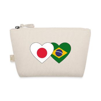 Japon Brésil Flag Heart - Trousse biologique - nature - Devant