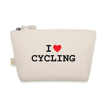 I love cycling! - Organic Pouch - nature - Front