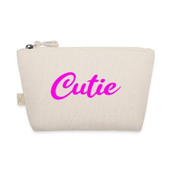 Cutie in pink - Organic Pouch - nature - Front