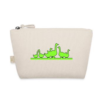 Goose Geese Family - Organic Pouch - nature - Front