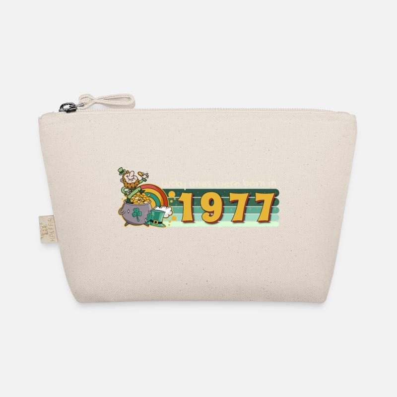 Lucky Ones Were Born in 1977 tee St. Patrick's - Bio-Täschchen - Natur
