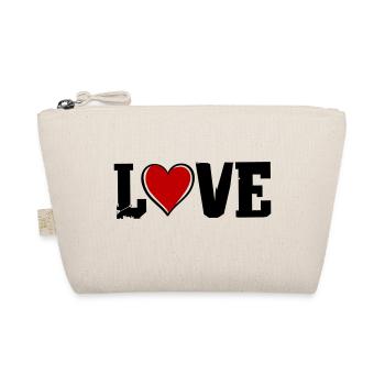 love heart - Bio-Täschchen - Natur - Vorne