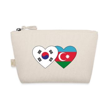 Corée du Sud Azerbaïdjan Flag Heart - Trousse biologique - nature - Devant
