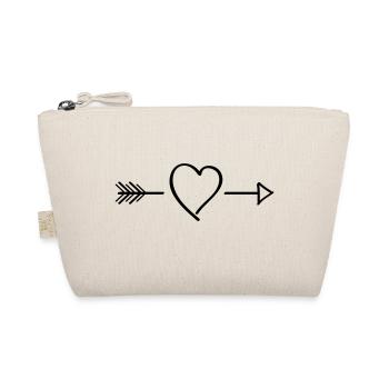 heart - Bio-Täschchen - Natur - Vorne