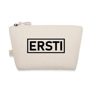 Ersti schwarz / Motiv für Erstsemester / Studenten - Bio-Täschchen - Natur - Vorne