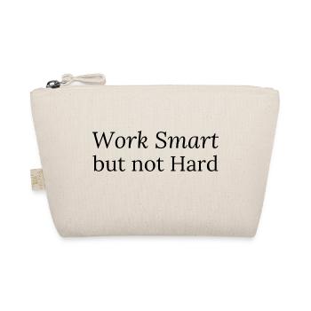 Work Smart but not Hard - Bio-Täschchen - Natur - Vorne