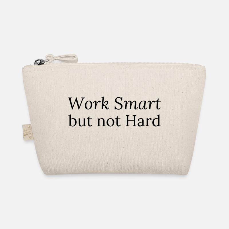 Work Smart but not Hard - Bio-Täschchen - Natur