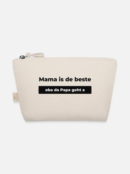 Mama ist die Beste - Dialekt - Bio-Täschchen - Natur