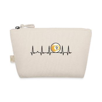 Billiard Heartbeat Snooker Pool Chalk Billiard Pla - Organic Pouch - nature - Front
