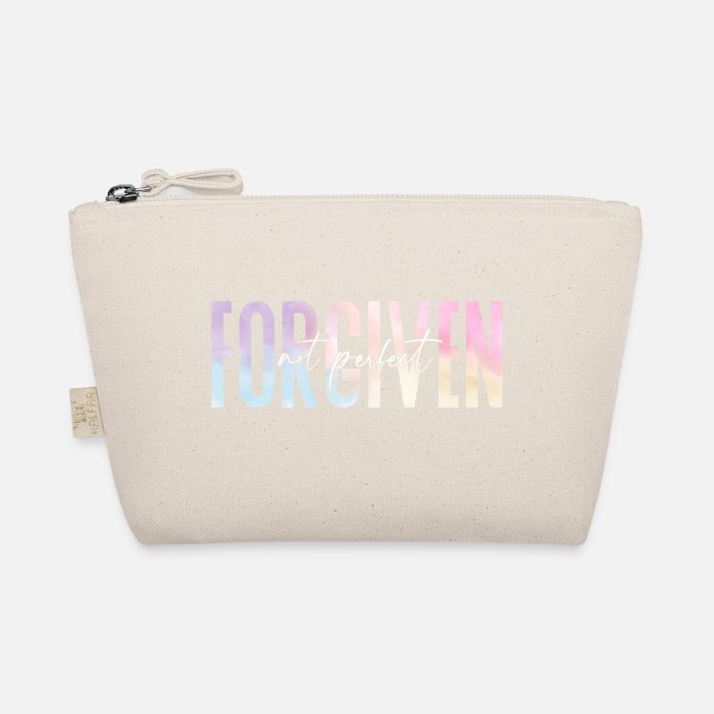 Forgiven Not Perfect Church Jesus Christ Organic Pouch