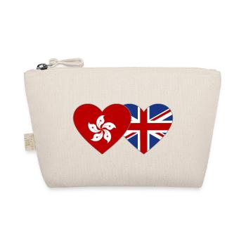 Cœur de drapeau de l’Angleterre de Hong Kong - Trousse biologique - nature - Devant