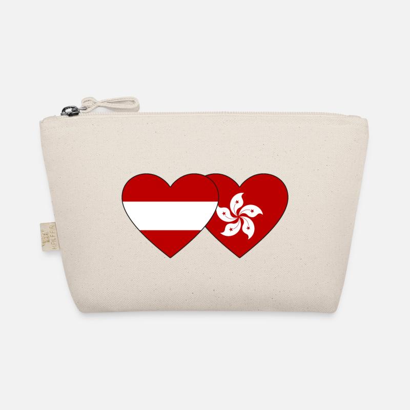 Autriche Cœur de drapeau de Hong Kong Trousse biologique
