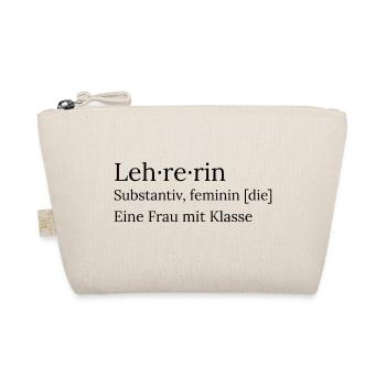 Lehrerin Definition lustig - Bio-Täschchen - Natur - Vorne